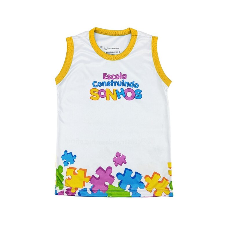 Camiseta Gola Amarela