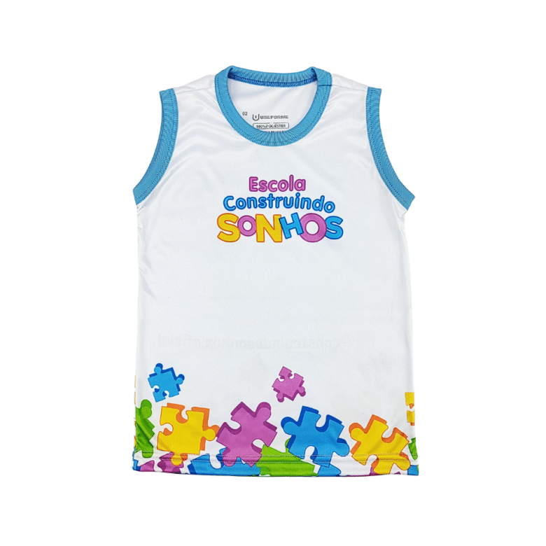Camiseta Gola Azul